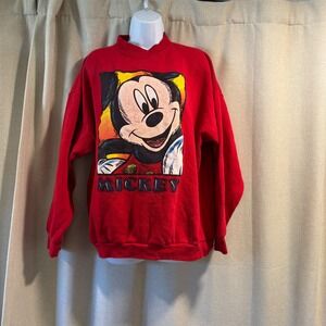 Vintage 90s Mickey Unlimited‎ Disney Red Sweatshirt XL